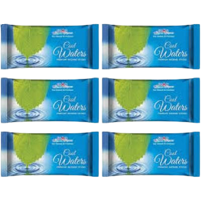 Cool Waters 120 gram Zipper Agarbatti (Pack of 6 )