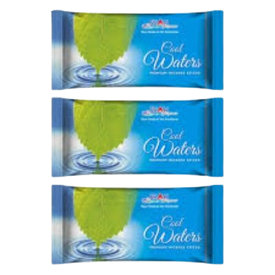 Cool Waters 120 gram Zipper Agarbatti (Pack of 3 )