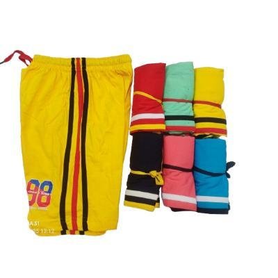 Ankit Shorts For Boys Casual Solid Cotton Lycra (Red,Yellow,Neavy Blue, Pack Of 3)