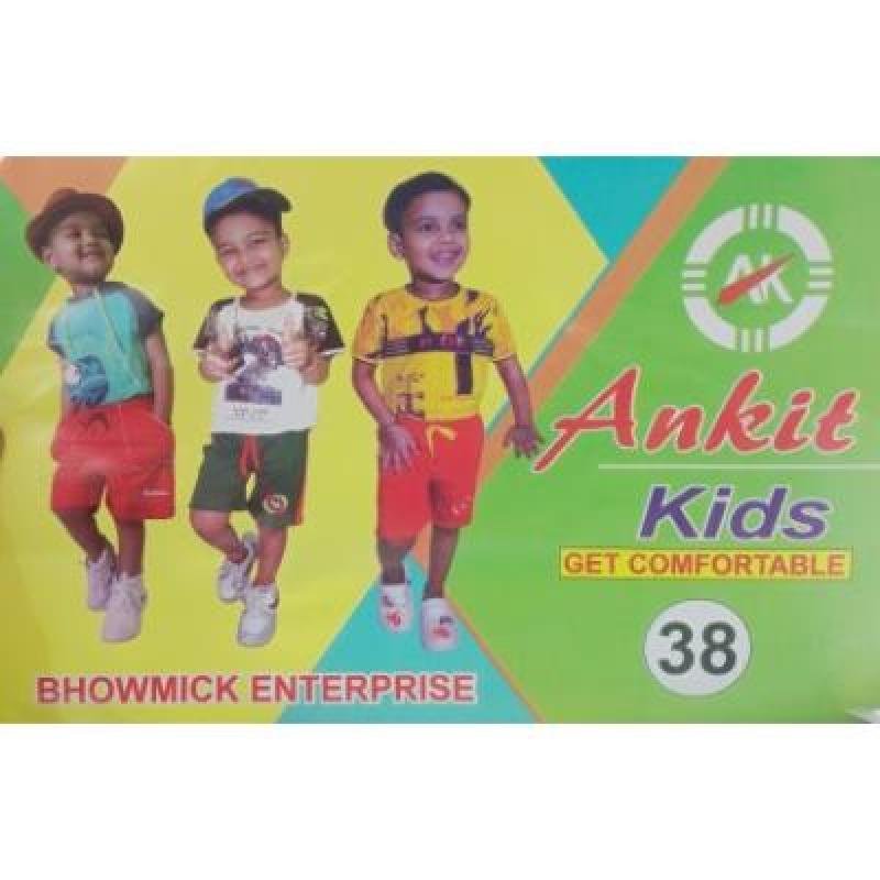 Ankit Shorts For Boys Casual Solid Cotton Lycra (Red, Pack Of 1)