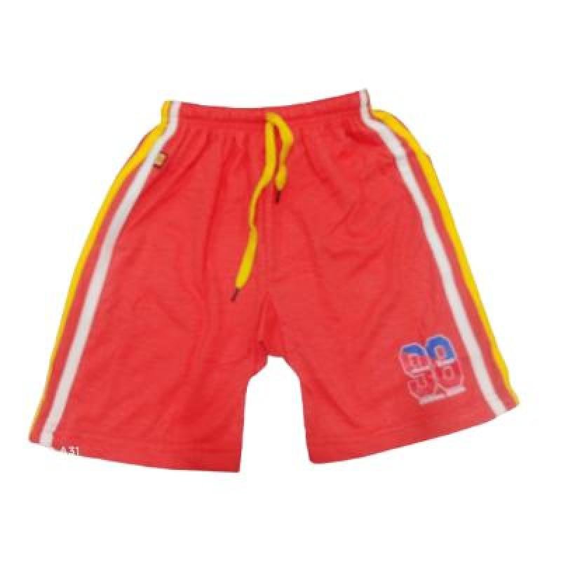 Ankit Shorts For Boys Casual Solid Cotton Lycra (Red, Pack Of 1)
