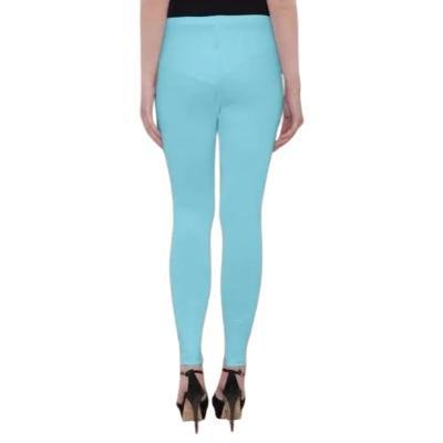 MADONA Ankel Lenth Western Wear Leggins (Solid) SkyBlue  Pack of 1