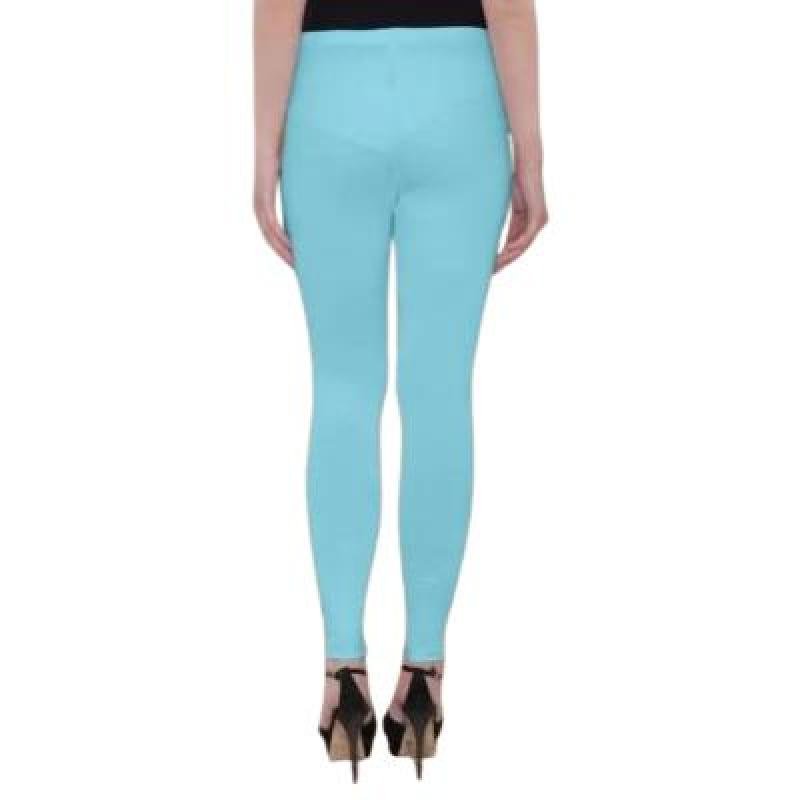 MADONA Ankel Lenth Western Wear Leggins (Solid) SkyBlue  Pack of 1