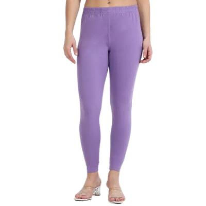 MADONA Ankel Lenth Western Wear Leggins (Solid) Purple Pack of 1