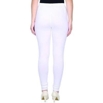 MADONA Ankel Lenth Western Wear Leggins (Solid) White,Red,Pack of 2