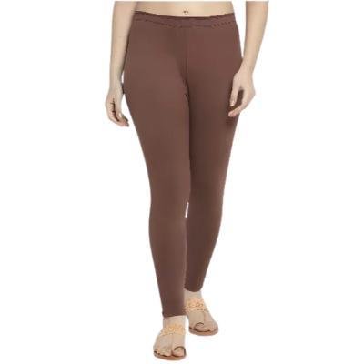 MADONA Ankel Lenth Western Wear Leggins (Solid) Coffe Pack of 1