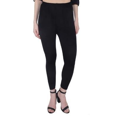 MADONA Ankel Lenth Western Wear Leggins (Solid) Black Pack of 1