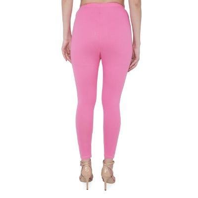 MADONA Ankel Lenth Western Wear Leggins (Solid) Pink,Black,Pack of 2