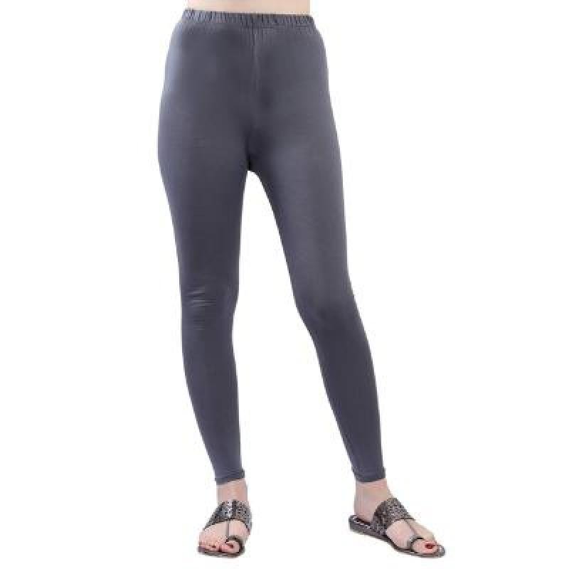 MADONA Ankel Lenth Western Wear Leggins (Solid) Grey Pack of 1