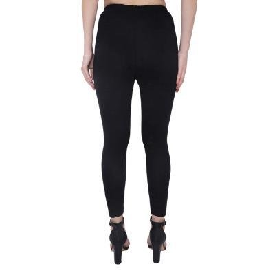 MADONA Ankel Lenth Western Wear Leggins (Solid) Black Pack of 1