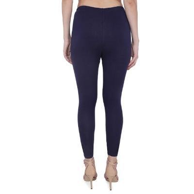 MADONA Ankel Lenth Western Wear Leggins (Solid)Blue,Black, Pack of 2