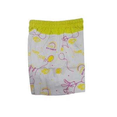Ankit Shorts For Baby Boy & Baby Girls Casual Printed Pure Cotton (White By Color, Pack Of 3)