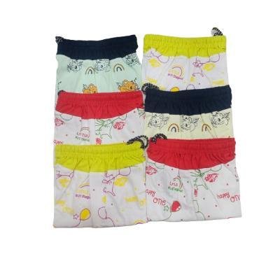 Ankit Shorts For Baby Boy & Baby Girls Casual Printed Pure Cotton (White By Color, Pack Of 6)