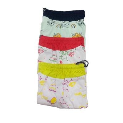 Ankit Shorts For Baby Boy & Baby Girls Casual Printed Pure Cotton (White By Color, Pack Of 3)