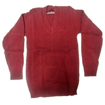 Cotton Blend Full Sleeves  School Sweater for Boys & Girls  (Pack Of 1 )