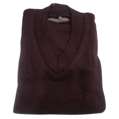 Cotton Blend  Sleepless  School Sweater for Boys & Girls  Coffee  (Pack Of 1 )