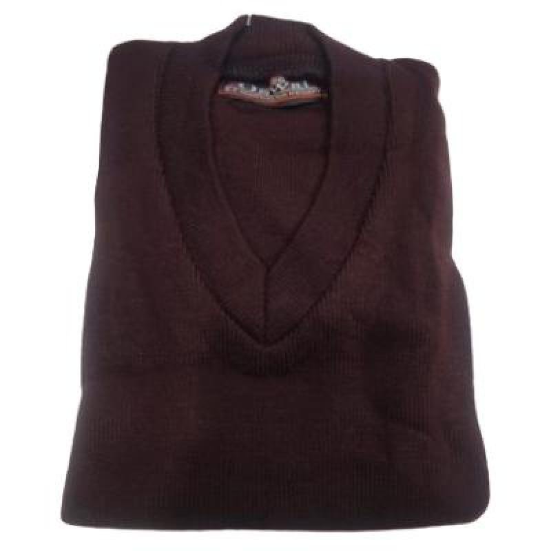 Cotton Blend  Sleepless  School Sweater for Boys & Girls  Coffee  (Pack Of 1 )