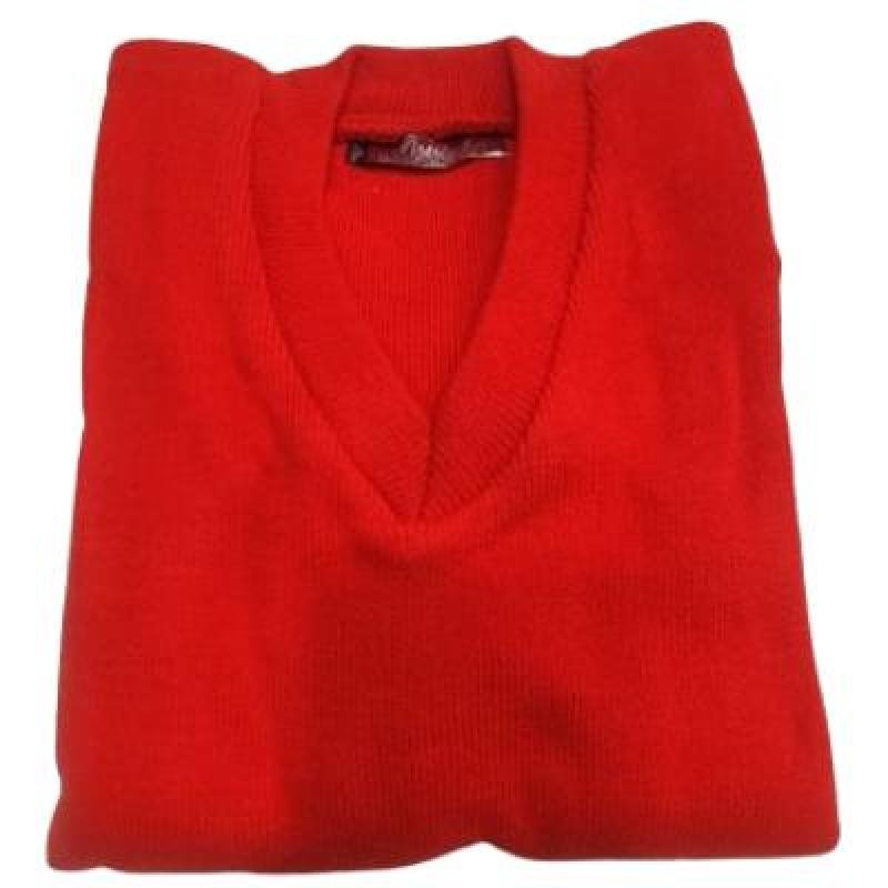 Cotton Blend  Sleepless  School Sweater for Boys & Girls  Red  (Pack Of 1 )