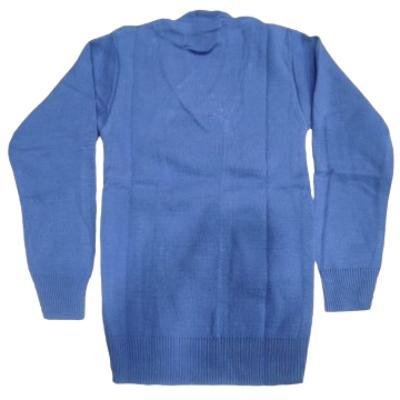 Cotton Blend Full Sleeves  School Sweater for Boys & Girls SkyBlue (Pack Of 1 )