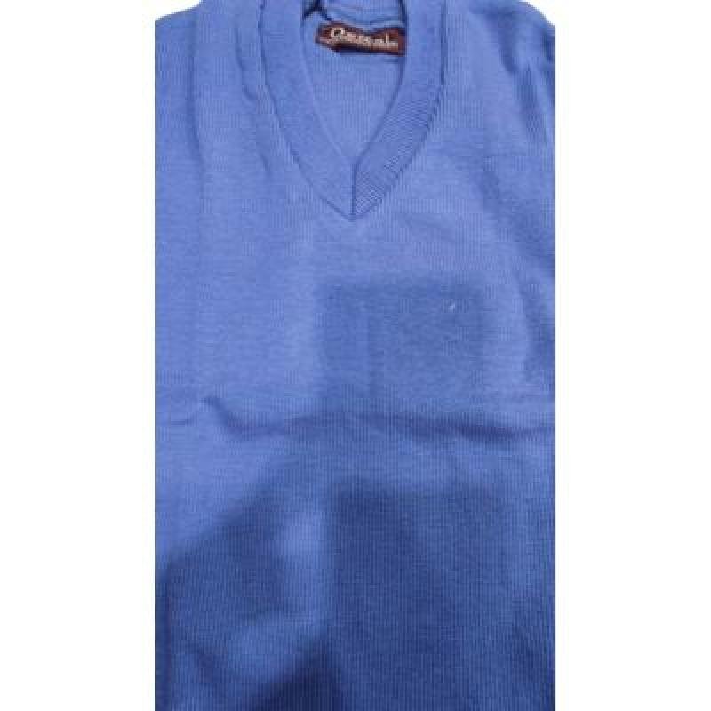 Cotton Blend Full Sleeves  School Sweater for Boys & Girls SkyBlue (Pack Of 1 )