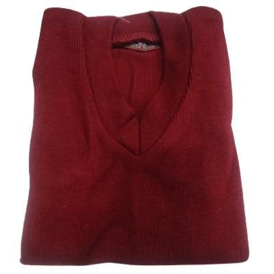 Cotton Blend  Sleepless  School Sweater for Boys & Girls  Maroon (Pack Of 1 )