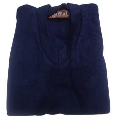 Cotton Blend Full Sleeves  School Sweater for Boys & Girls NavyBlue (Pack Of 1 )
