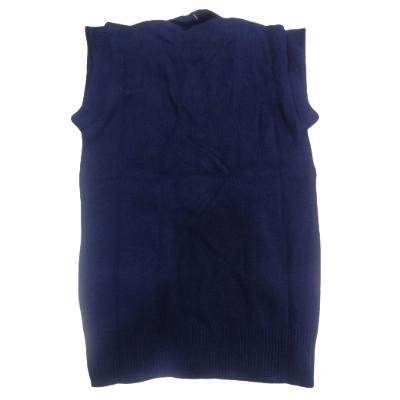 Cotton Blend  Sleepless  Font Open School Sweater for  Girls  NavyBlue  (Pack Of 1 )