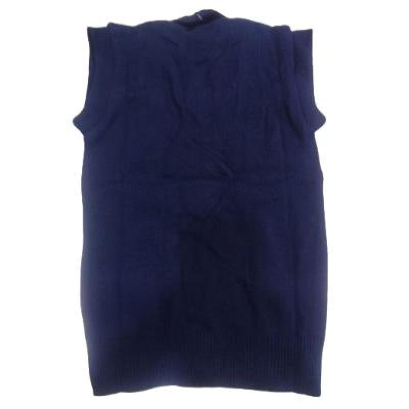 Cotton Blend  Sleepless  Font Open School Sweater for  Girls  NavyBlue  (Pack Of 1 )