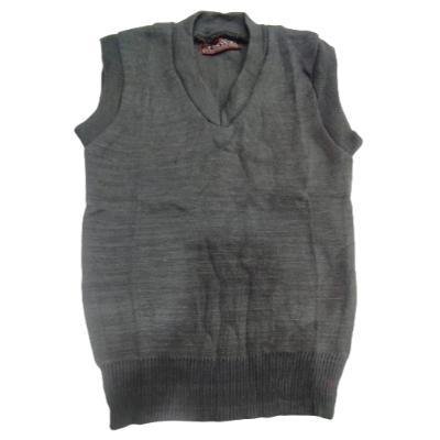 Cotton Blend  Sleepless  School Sweater for Boys & Girls  Grey  (Pack Of 1 )