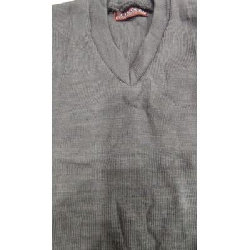 Cotton Blend  Sleepless  School Sweater for Boys & Girls  Grey  (Pack Of 1 )