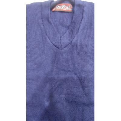 Cotton Blend Full Sleeves  School Sweater for Boys & Girls NavyBlue (Pack Of 1 )