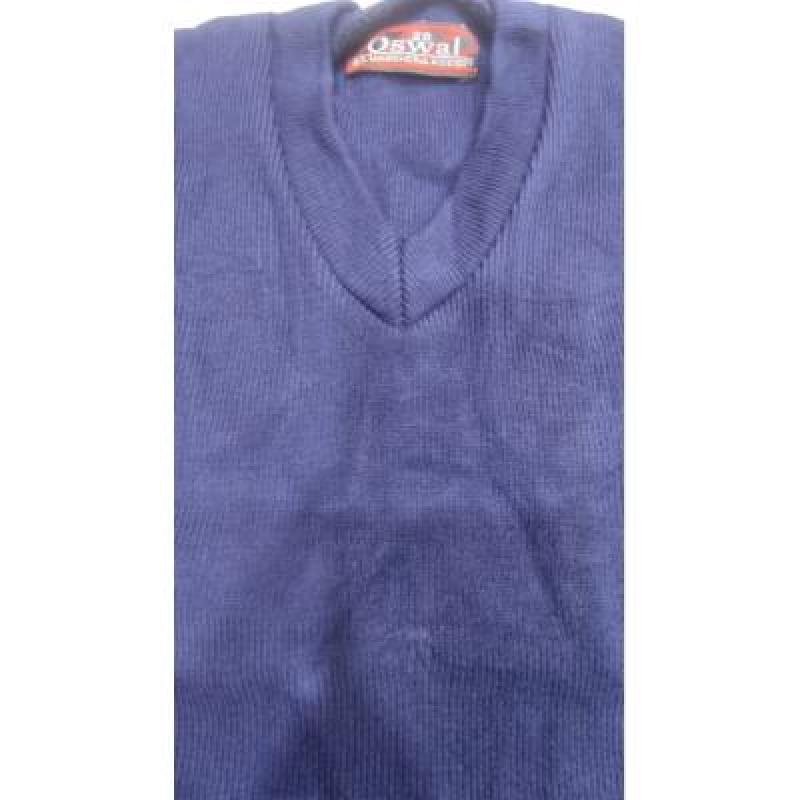 Cotton Blend Full Sleeves  School Sweater for Boys & Girls NavyBlue (Pack Of 1 )