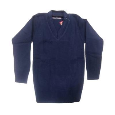 Cotton Blend Full Sleeves  School Sweater for Boys & Girls NavyBlue (Pack Of 1 )