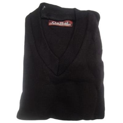 Cotton Blend Full Sleeves  School Sweater for Boys & Girls Coffee (Pack Of 1 )