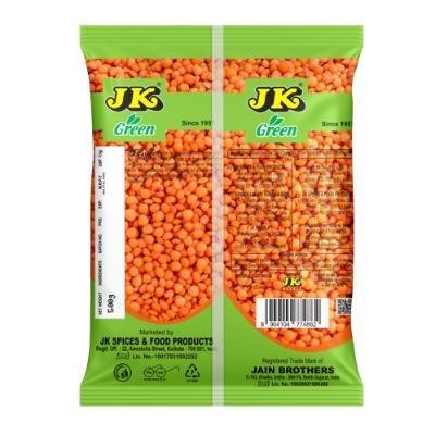 JK Masoor dal Small(500Gram) (PACK OF 1)