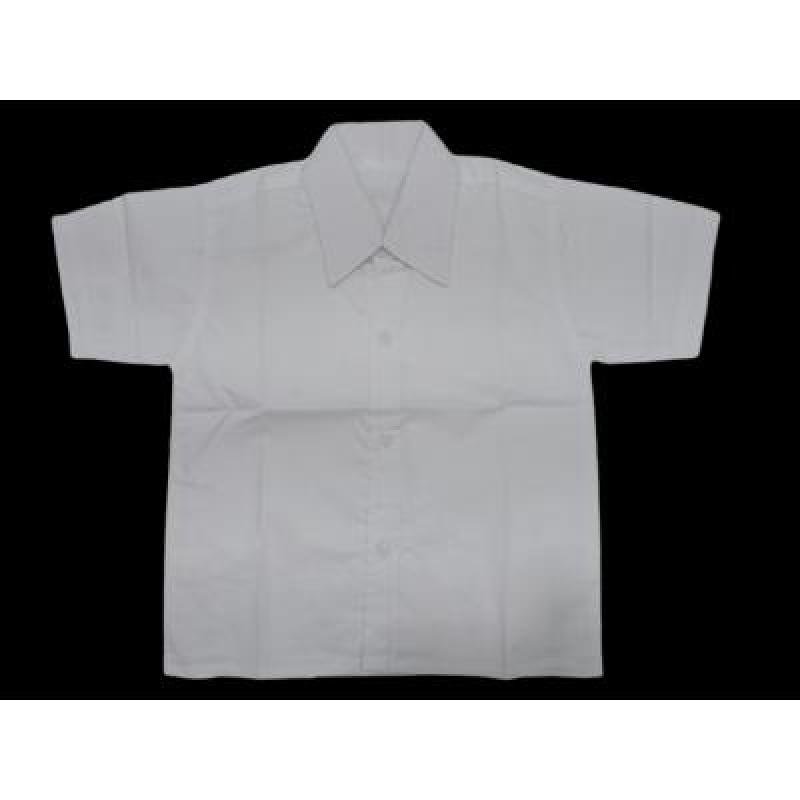 Boys & Girls Ramones Cotton School unifrom white half sleeve shirt(Pack Of 1)