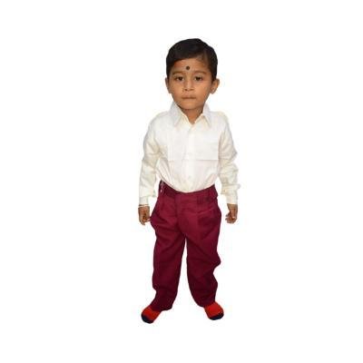 Boys & Girls School Unifrom Full Sleeve 100% Cotton Shirt (Pack Of 1)