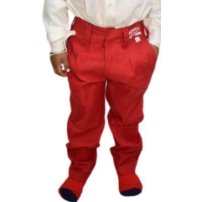 Boys School Unifrom Cotton Full Pant (Red) Pack Of 1