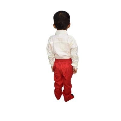 Boys School Unifrom Cotton Full Pant (Red) Pack Of 1