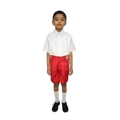Boys & Girls 100%Cotton School unifrom white half sleeve shirt(Pack Of 1)