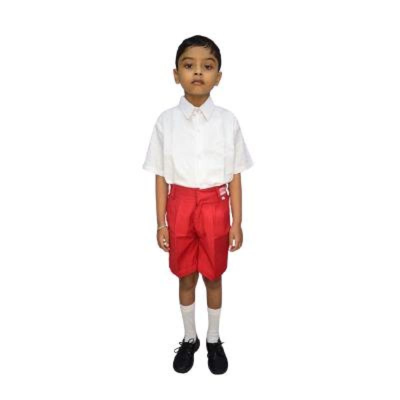 Boys & Girls 100%Cotton School unifrom white half sleeve shirt(Pack Of 1)