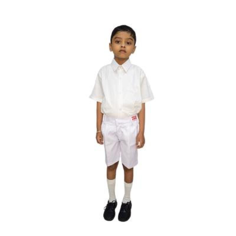 Boys & Girls 100%Cotton School unifrom white half sleeve shirt(Pack Of 1)