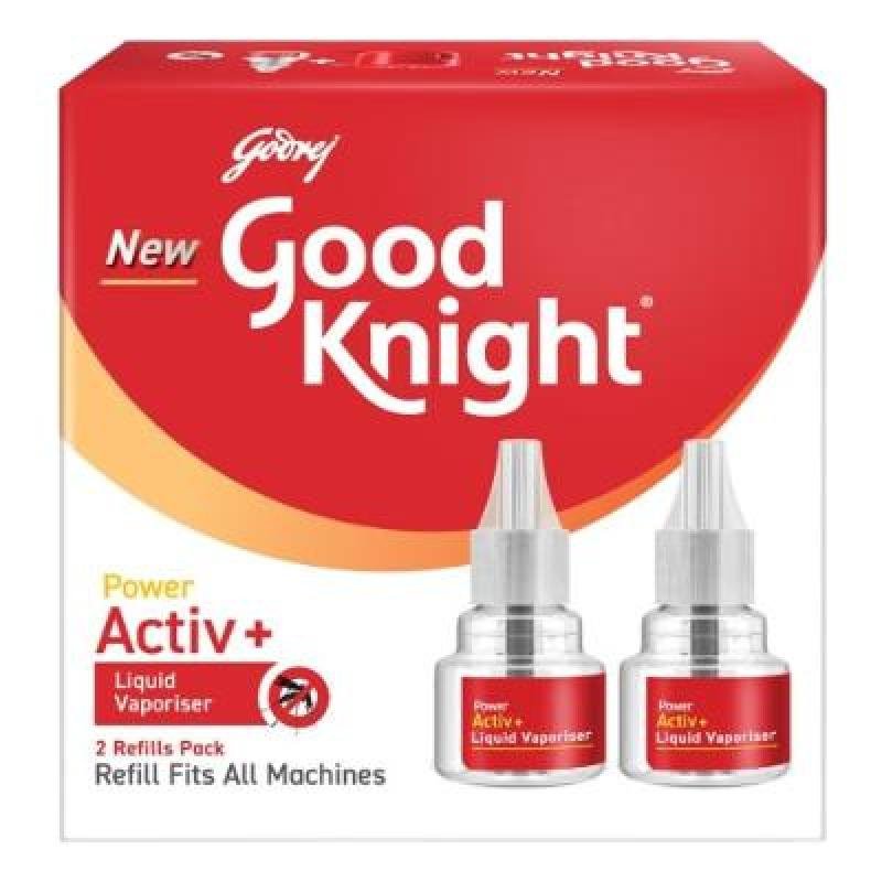 Good Knight Power Activ+Liquid Mosquito Vaporiser Refill 45 x 2 ML (Pack Of 2)