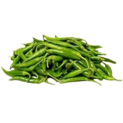 Fresh Green Chili (250 gm) Delivery up to 15km radius from our location to your destination.