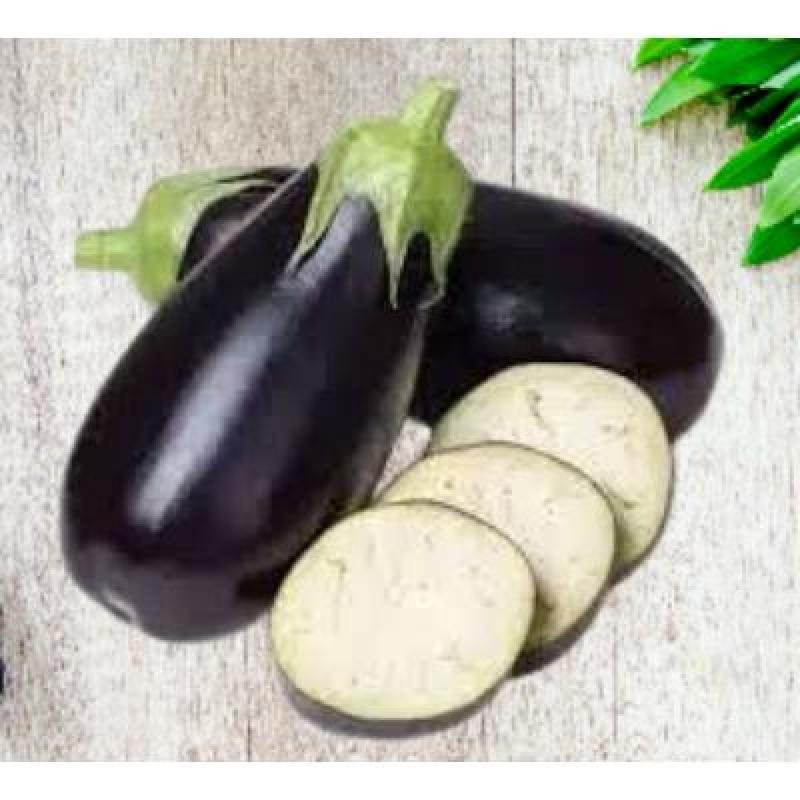Round Brinjal Purple 250 gm Delivery up to 15km radius from our location to your destination.