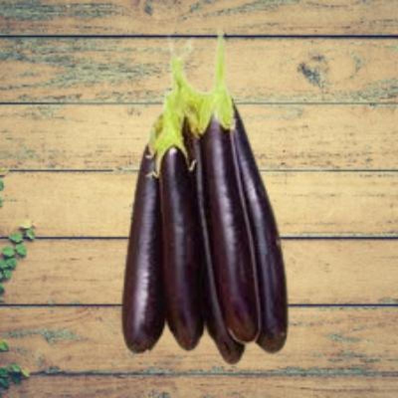 Long Brinjal Purple 250 gm Delivery up to 15km radius from our location to your destination.