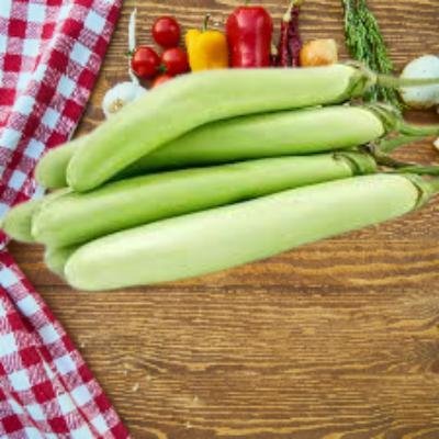 Brinjal Green Long (250 gm)Delivery up to 15km radius from our location to your destination.