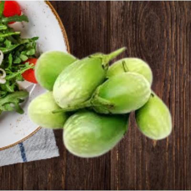 Brinjal Green Round (250 gm)Delivery up to 15km radius from our location to your destination.