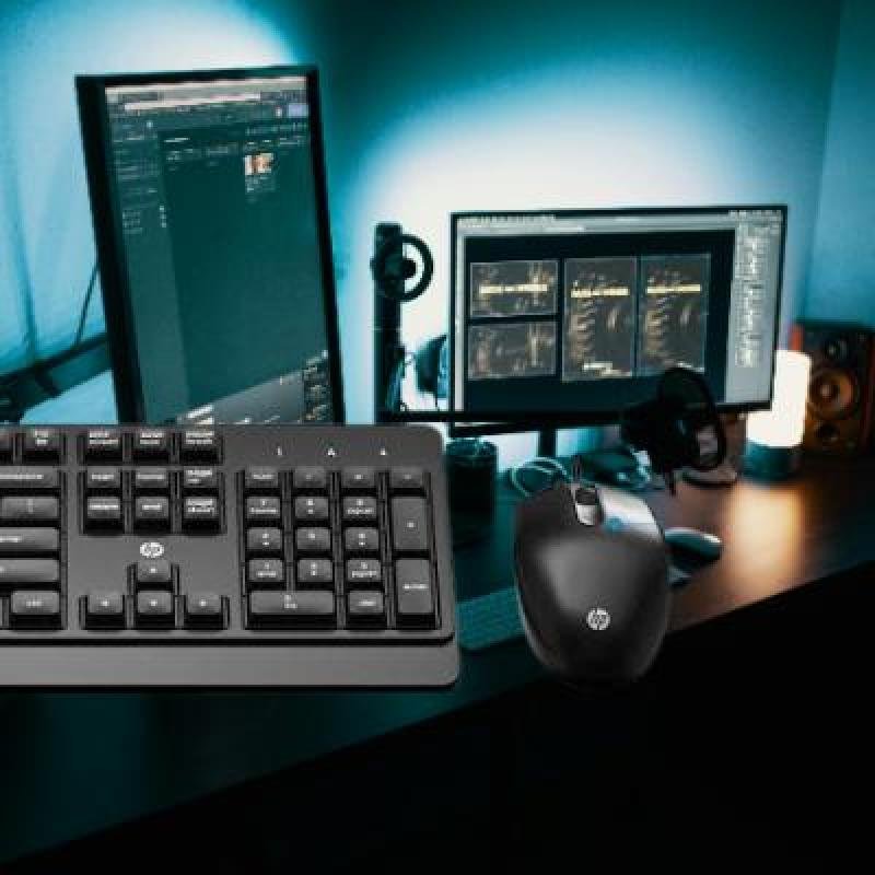 HP KM180 Wired Mouse & Keyboard Combo (PACK OF 2)