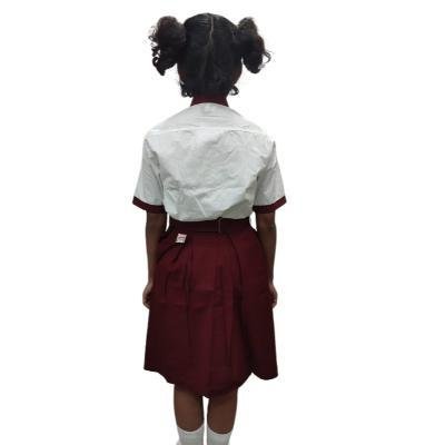 Girls By Colours 100%Cotton School unifrom white half sleeve shirt(Pack Of 1)
